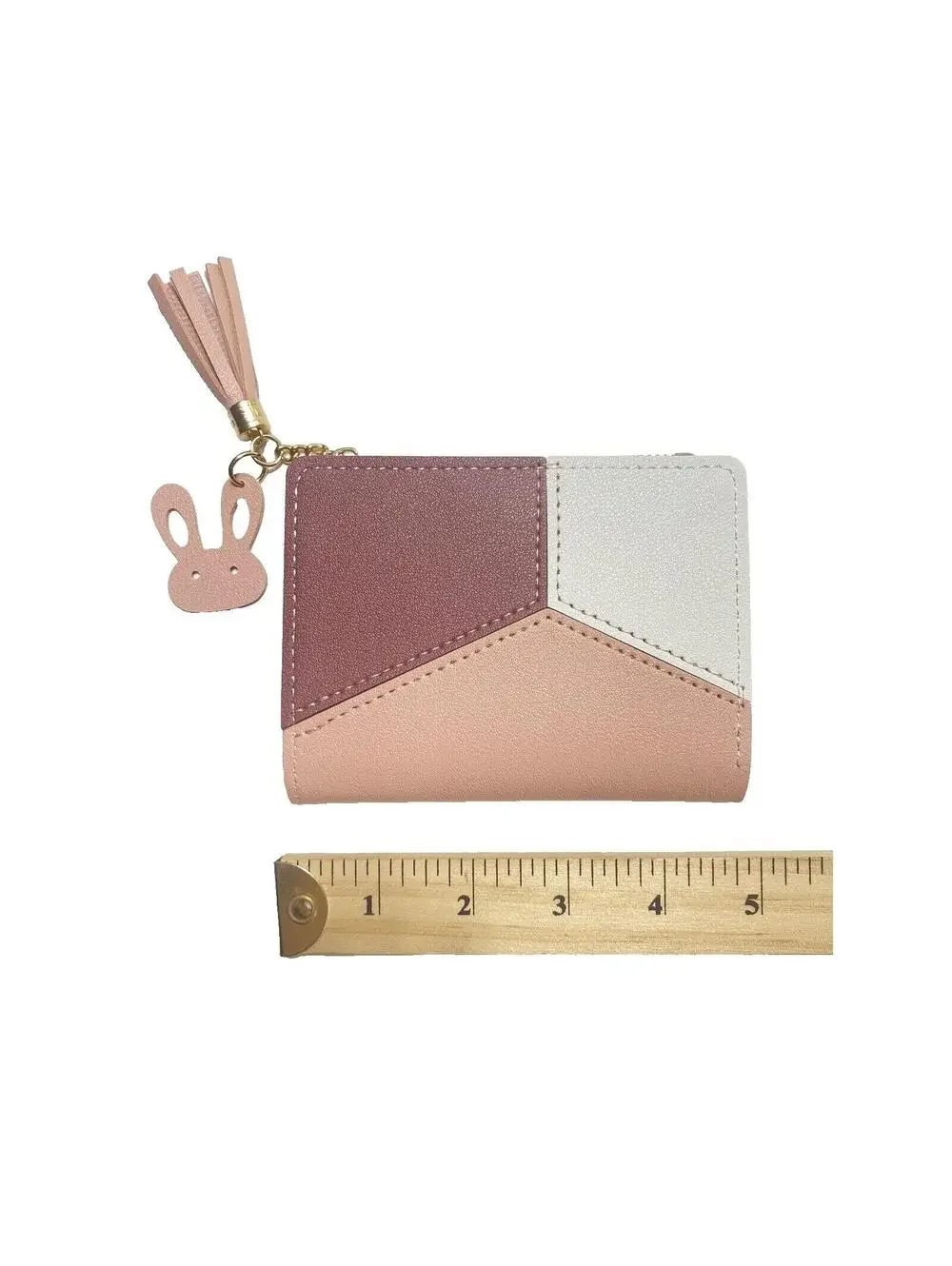 Womens Wallet New Bunny Tassel Cute Zipper Coin Purse Card Holder Small